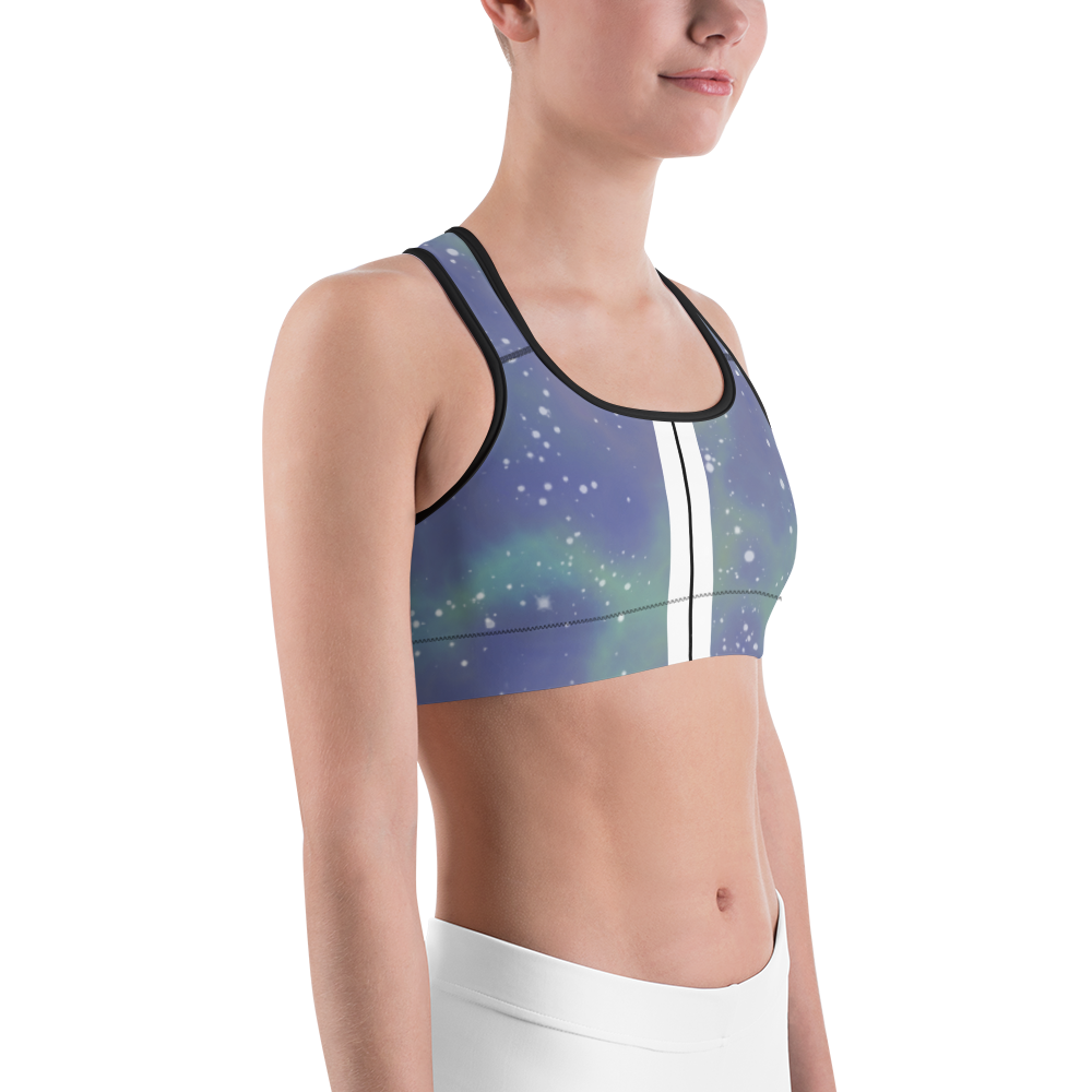 ROYAL ICONIC | Acid Wash Bleach Dye Galaxy Tie Dye Sports Bra Malibu Side Stripe Ascend Ether 1 Wash