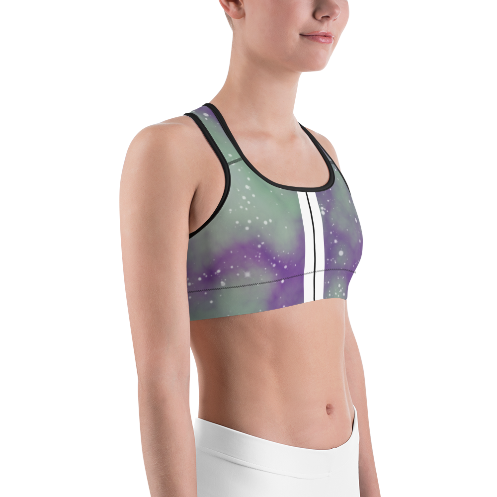 ROYAL ICONIC | Acid Wash Bleach Dye Galaxy Tie Dye Sports Bra Malibu Side Stripe Ascend Ether 4 Wash