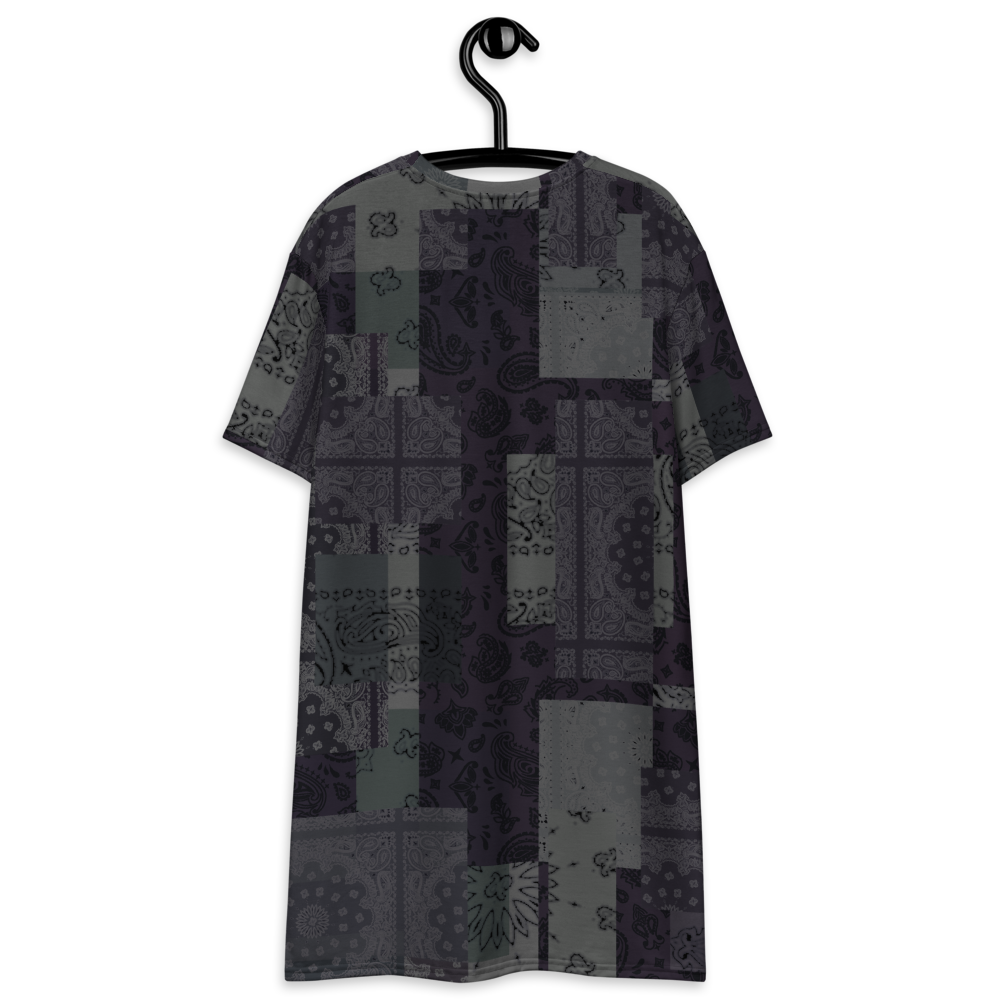 ROYAL ICONIC. | Patchwork Bandana Flag High End Modern Urban MuuMuu Tshirt Dress Custom Design #9