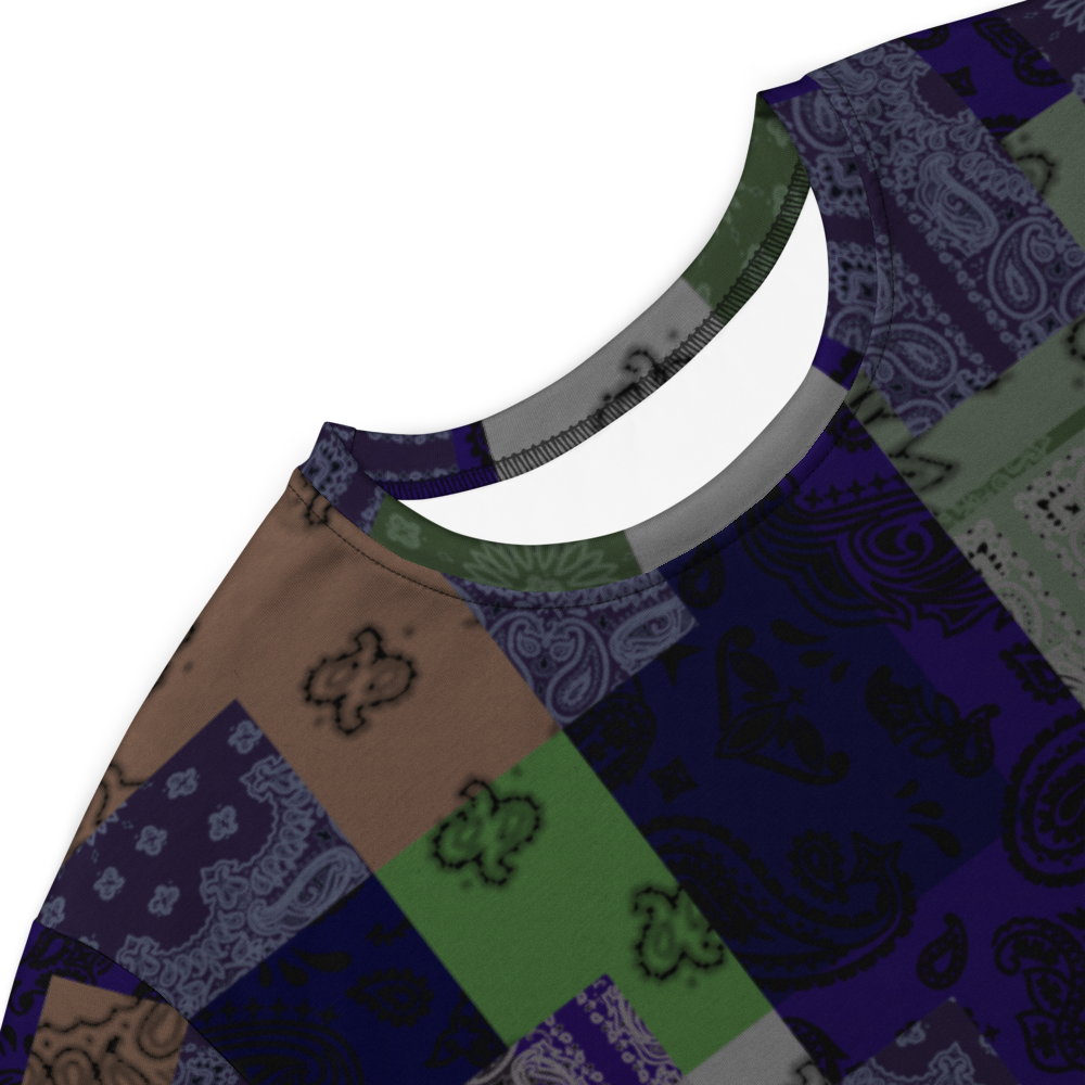 ROYAL ICONIC. | Patchwork Bandana Flag High End Modern Urban MuuMuu Tshirt Dress Custom Design #2