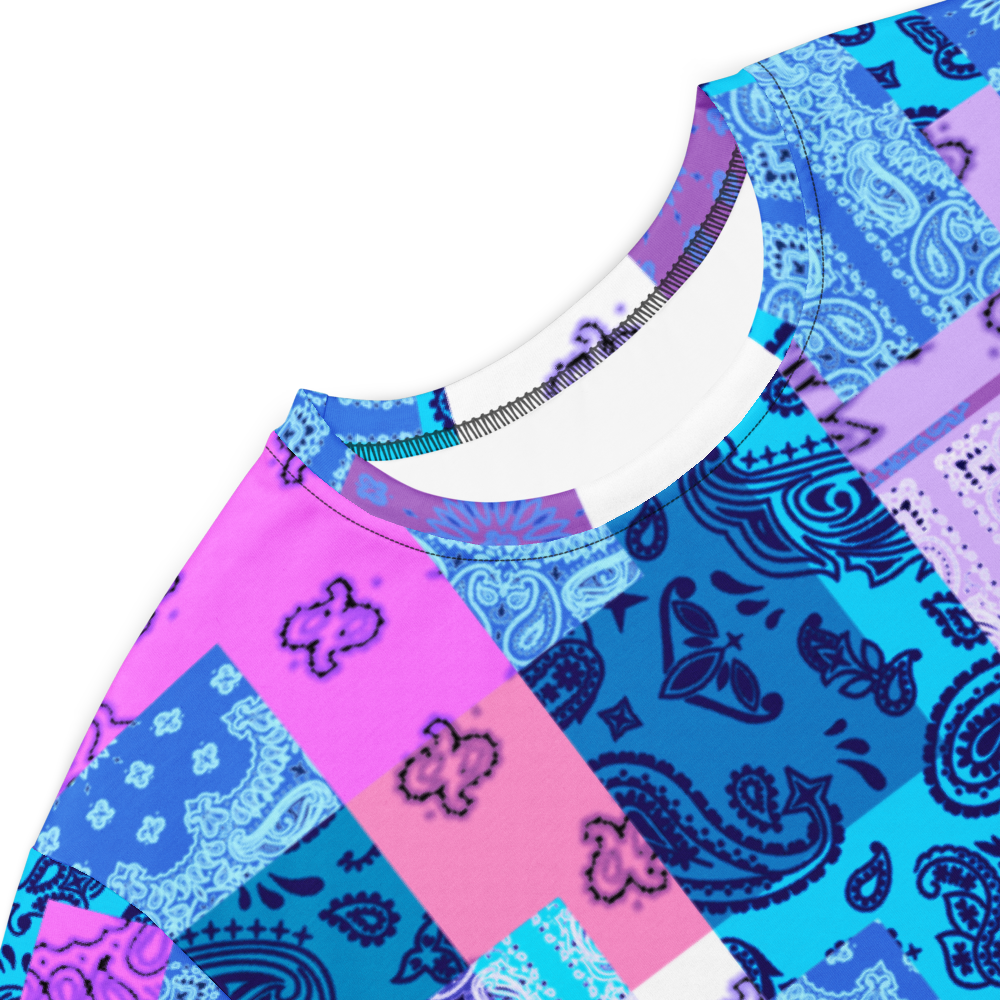 ROYAL ICONIC. | Patchwork Bandana Flag High End Modern Urban MuuMuu Tshirt Dress Custom Design #4