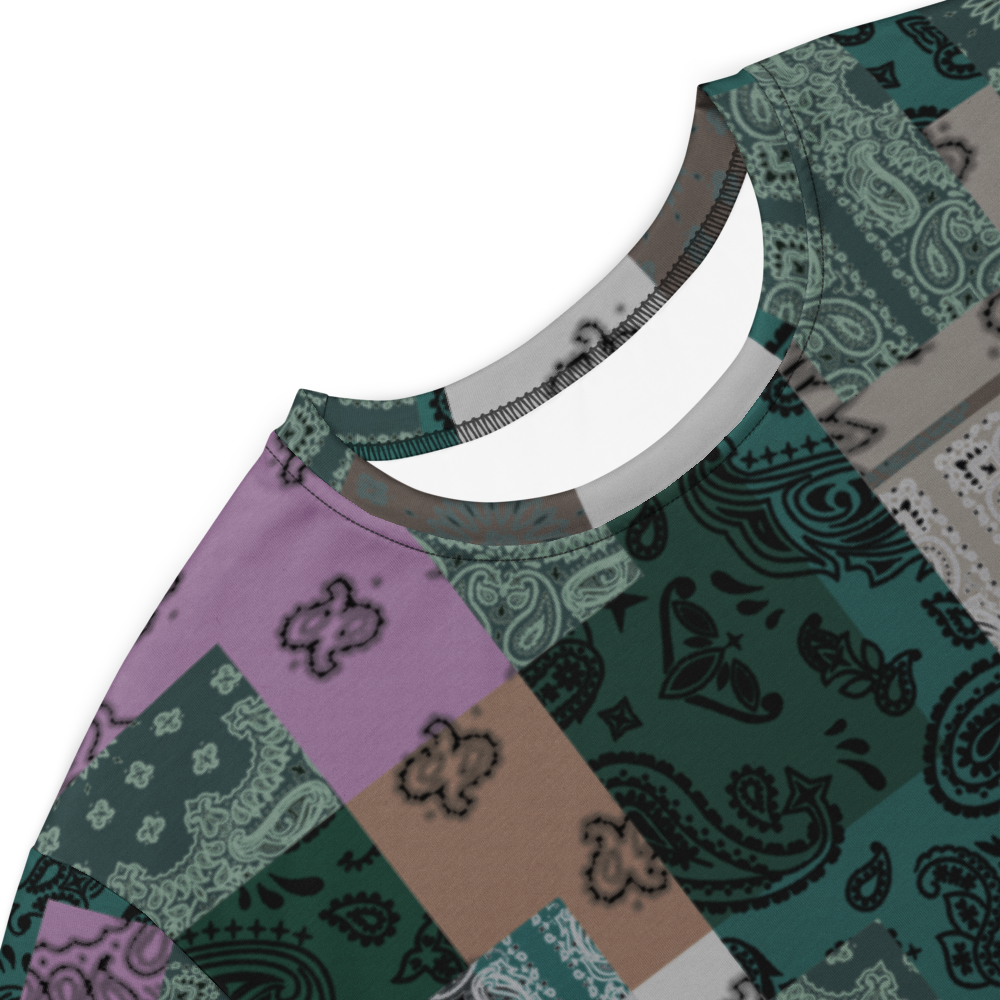 ROYAL ICONIC. | Patchwork Bandana Flag High End Modern Urban MuuMuu Tshirt Dress Custom Design #5