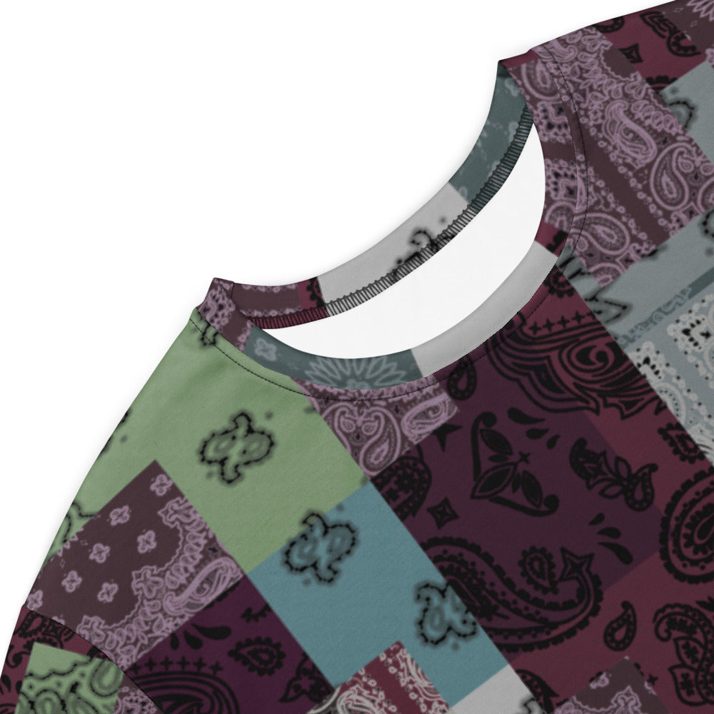 ROYAL ICONIC. | Patchwork Bandana Flag High End Modern Urban MuuMuu Tshirt Dress Custom Design #7