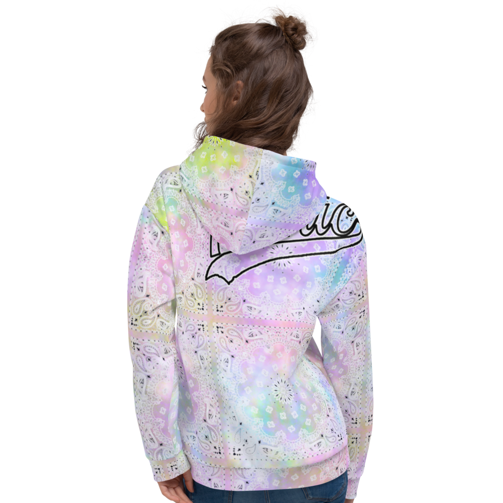 ROYAL ICONIC | Bandana Flag Tie Dye Acid Wash Aether Pour Unisex Hoodie HueMan Gang Color Cloud 2 Abstract Cray On Pour