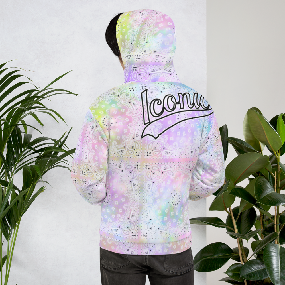 ROYAL ICONIC | Bandana Flag Tie Dye Acid Wash Aether Pour Unisex Hoodie HueMan Gang Color Cloud 2 Abstract Cray On Pour