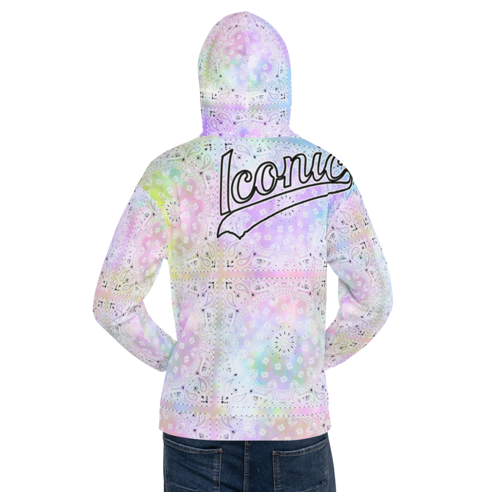 ROYAL ICONIC | Bandana Flag Tie Dye Acid Wash Aether Pour Unisex Hoodie HueMan Gang Color Cloud 2 Abstract Cray On Pour