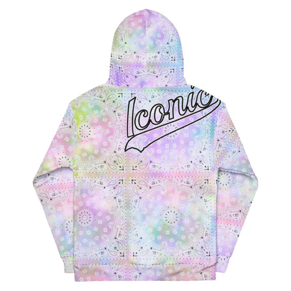 ROYAL ICONIC | Bandana Flag Tie Dye Acid Wash Aether Pour Unisex Hoodie HueMan Gang Color Cloud 2 Abstract Cray On Pour