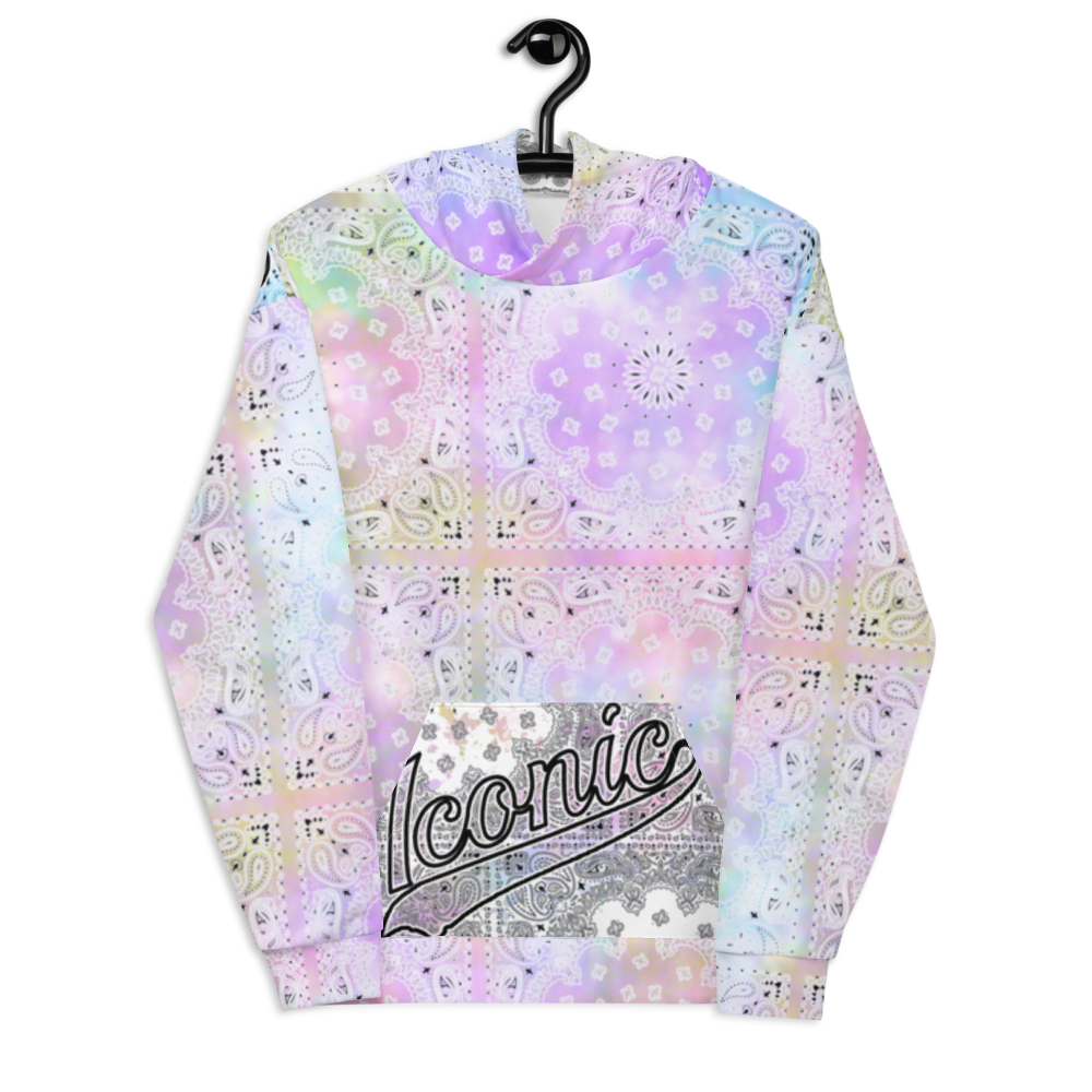 ROYAL ICONIC | Bandana Flag Tie Dye Acid Wash Aether Pour Unisex Hoodie HueMan Gang Color Cloud 2 Abstract Cray On Pour