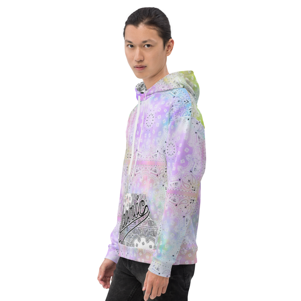 ROYAL ICONIC | Bandana Flag Tie Dye Acid Wash Aether Pour Unisex Hoodie HueMan Gang Color Cloud 2 Abstract Cray On Pour