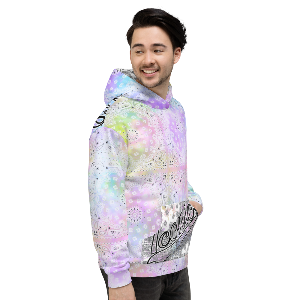 ROYAL ICONIC | Bandana Flag Tie Dye Acid Wash Aether Pour Unisex Hoodie HueMan Gang Color Cloud 2 Abstract Cray On Pour
