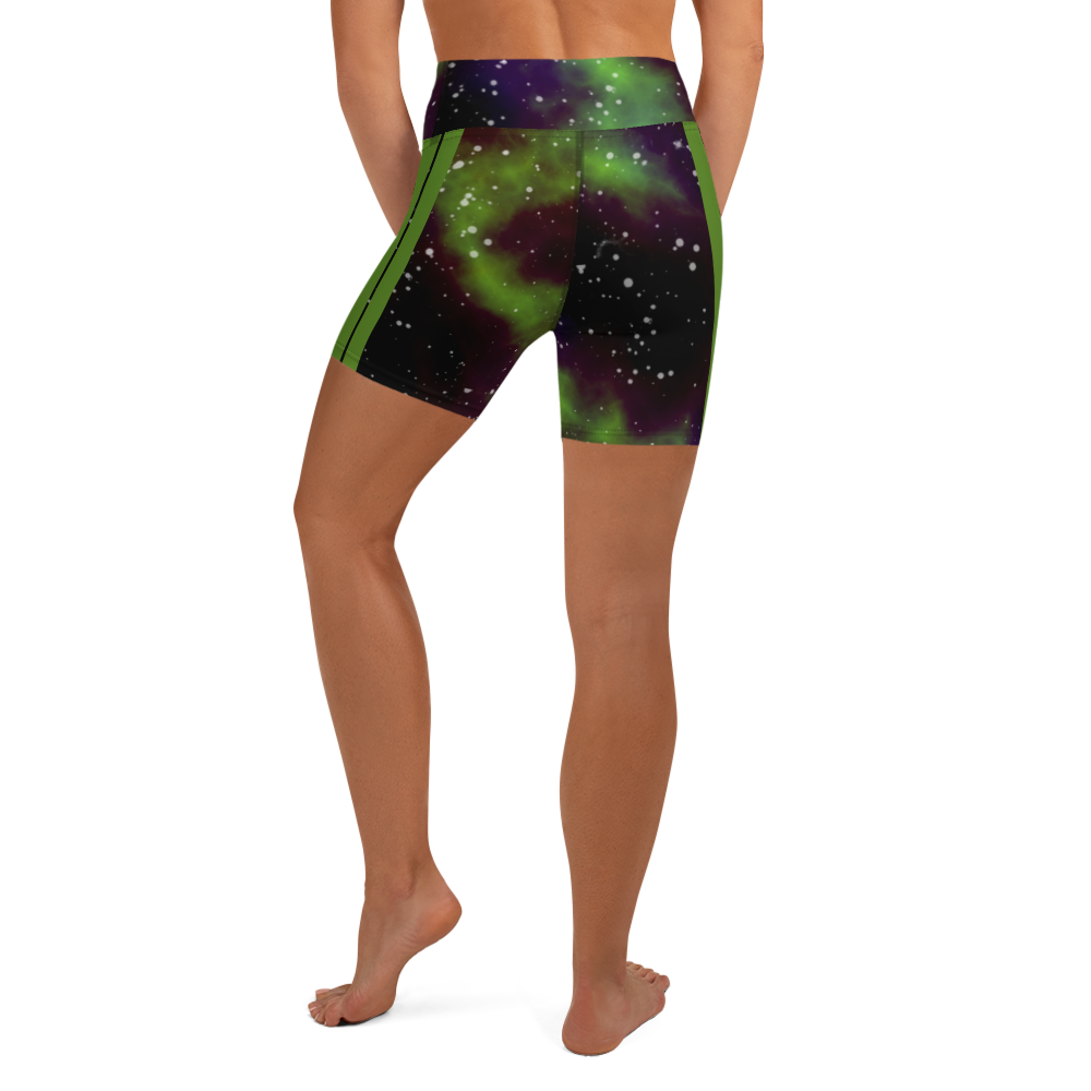 ROYAL ICONIC | Acid Wash Bleach Dye Galaxy Tie Dye Biking Shorts Billie Alien Neon Green
