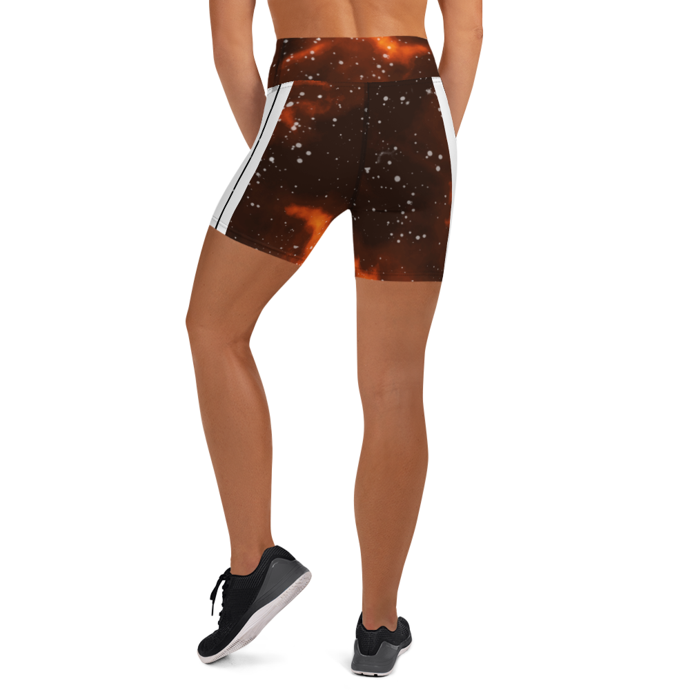 ROYAL ICONIC | Acid Wash Bleach Dye Galaxy Tie Dye Biking Shorts Malibu Side Stripe Custom Bleach