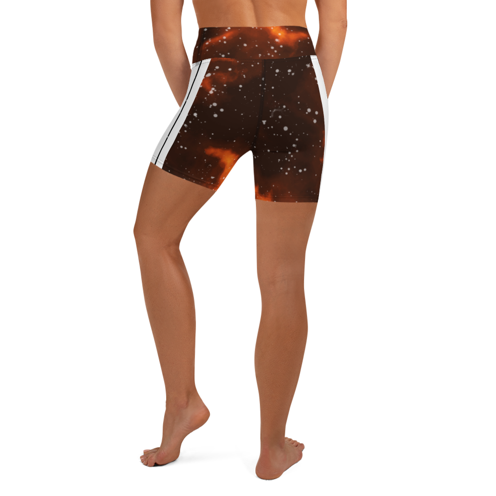 ROYAL ICONIC | Acid Wash Bleach Dye Galaxy Tie Dye Biking Shorts Malibu Side Stripe Custom Bleach