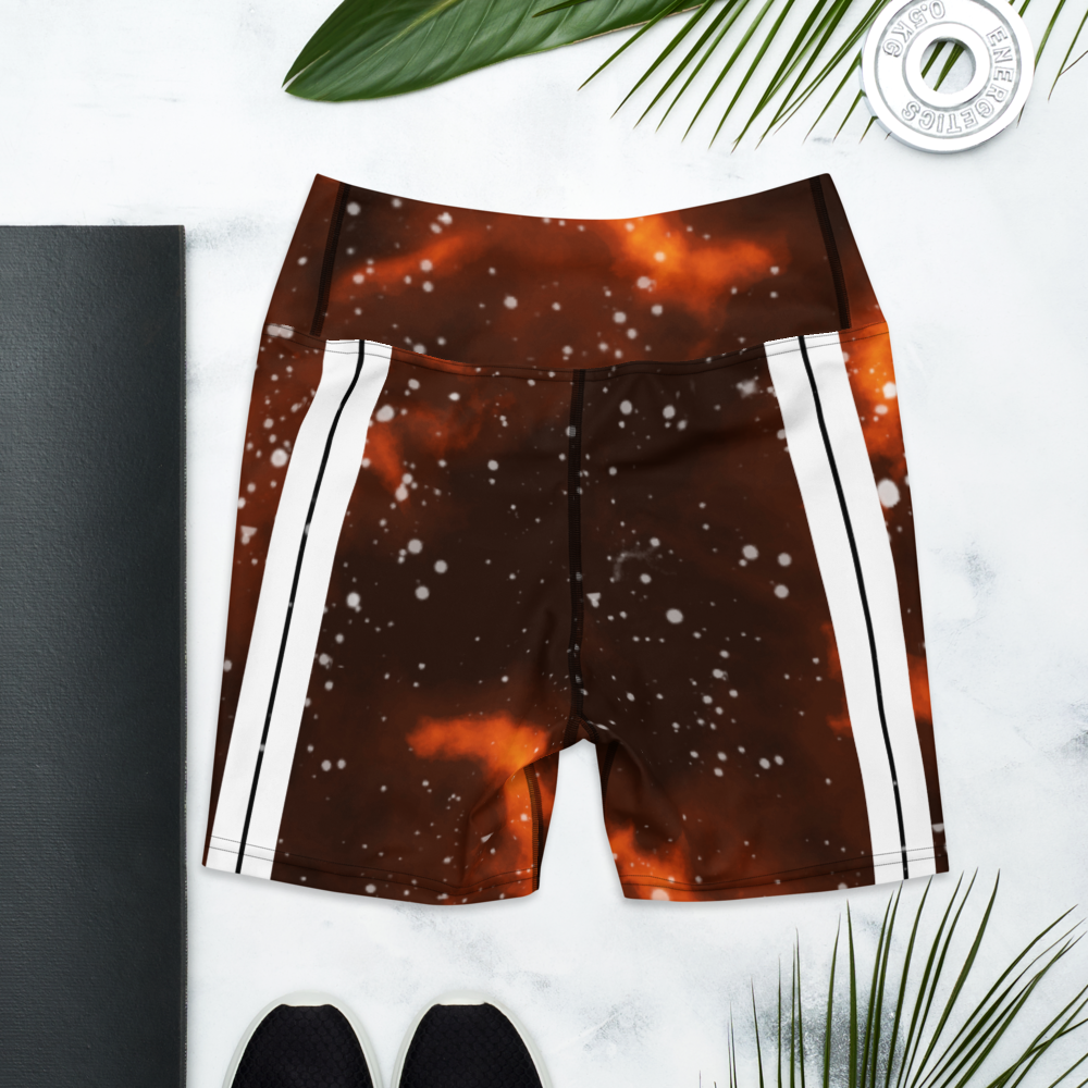 ROYAL ICONIC | Acid Wash Bleach Dye Galaxy Tie Dye Biking Shorts Malibu Side Stripe Custom Bleach
