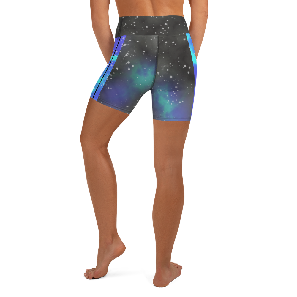 ROYAL ICONIC | Acid Wash Bleach Dye Galaxy Tie Dye Biking Shorts Malibu Side Stripe Mermaid Portals Aether Grey Wash