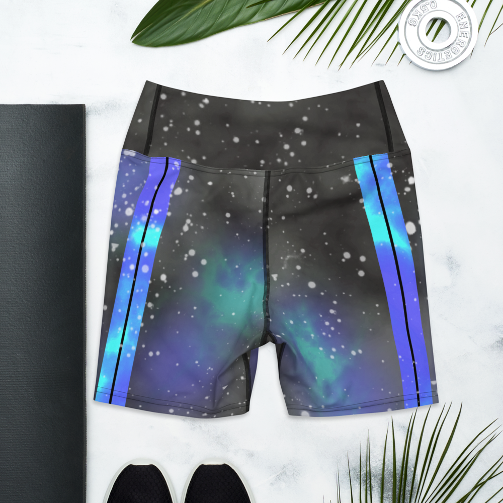 ROYAL ICONIC | Acid Wash Bleach Dye Galaxy Tie Dye Biking Shorts Malibu Side Stripe Mermaid Portals Aether Grey Wash