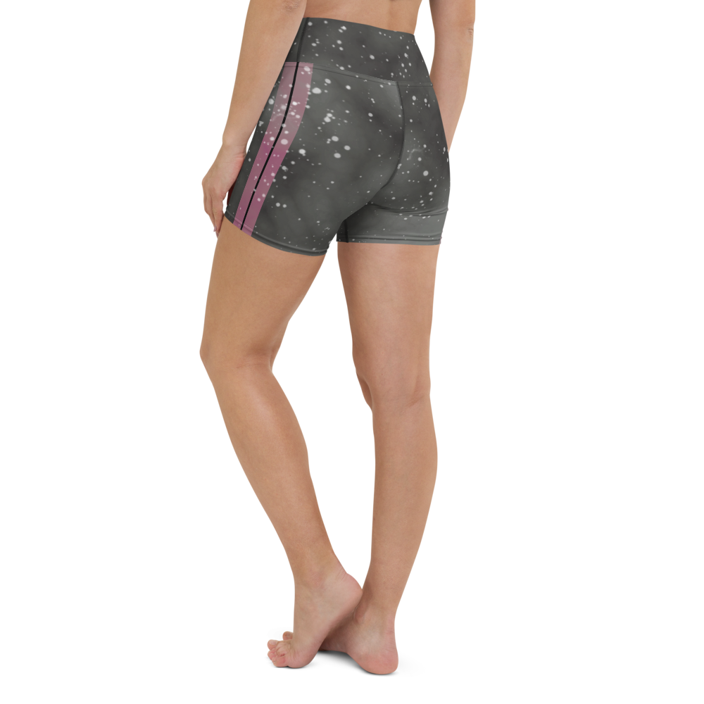 ROYAL ICONIC | Acid Wash Bleach Dye Galaxy Tie Dye Biking Shorts Malibu Side Stripe Pink Aether Grey Wash