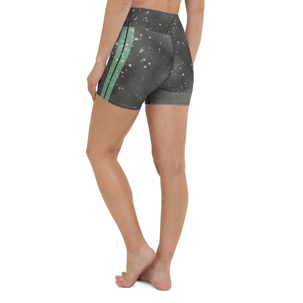 ROYAL ICONIC | Acid Wash Bleach Dye Galaxy Tie Dye Biking Shorts Malibu Side Stripe Seafoam Aether Grey Wash