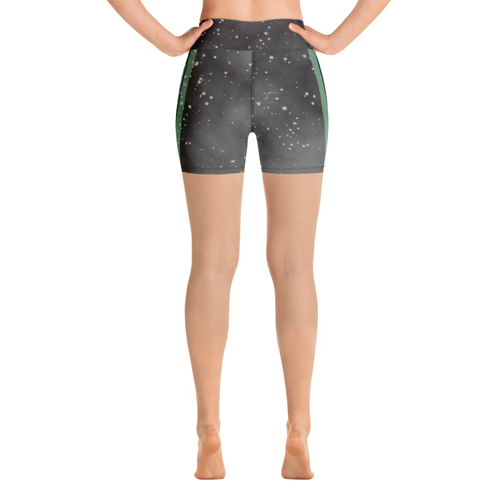 ROYAL ICONIC | Acid Wash Bleach Dye Galaxy Tie Dye Biking Shorts Malibu Side Stripe Seafoam Aether Grey Wash