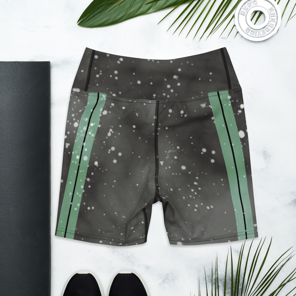ROYAL ICONIC | Acid Wash Bleach Dye Galaxy Tie Dye Biking Shorts Malibu Side Stripe Seafoam Aether Grey Wash