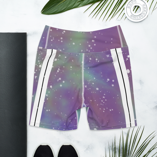 ROYAL ICONIC | Acid Wash Bleach Dye Galaxy Tie Dye Biking Shorts Malibu Side Stripe Ascend Ether 2 Wash