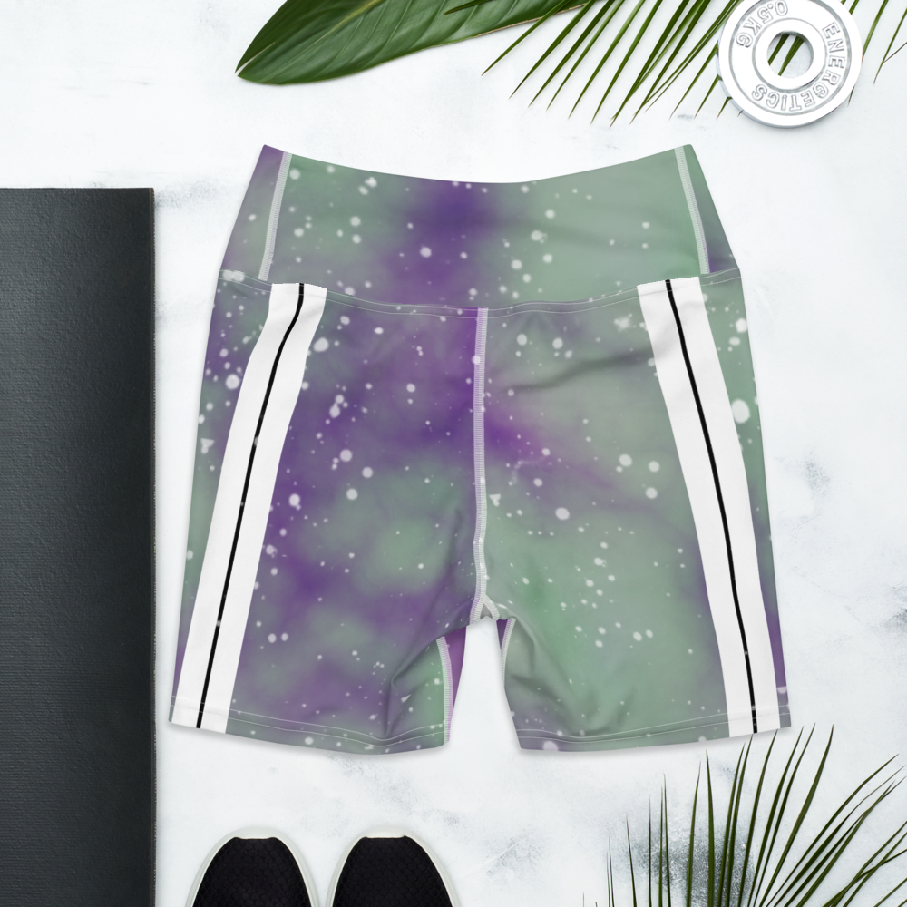 ROYAL ICONIC | Acid Wash Bleach Dye Galaxy Tie Dye Biking Shorts Malibu Side Stripe Ascend Ether 4 Wash
