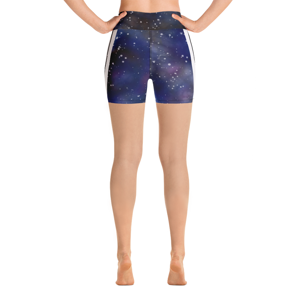 ROYAL ICONIC | Acid Wash Bleach Dye Galaxy Tie Dye Biking Shorts Malibu Side Stripe Ether Cloud Royal Blue Purple N' Wh Wash