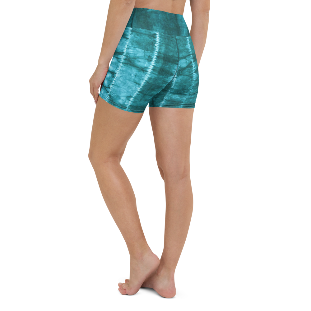 ROYAL ICONIC | Shibori Indigo Ink Tie Dye Biking Shorts SHIBORI 1
