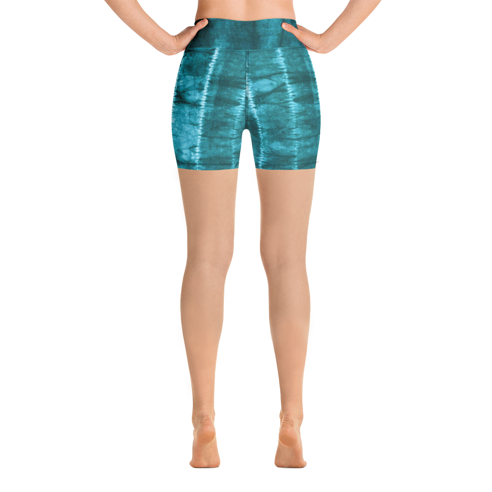 ROYAL ICONIC | Shibori Indigo Ink Tie Dye Biking Shorts SHIBORI 1