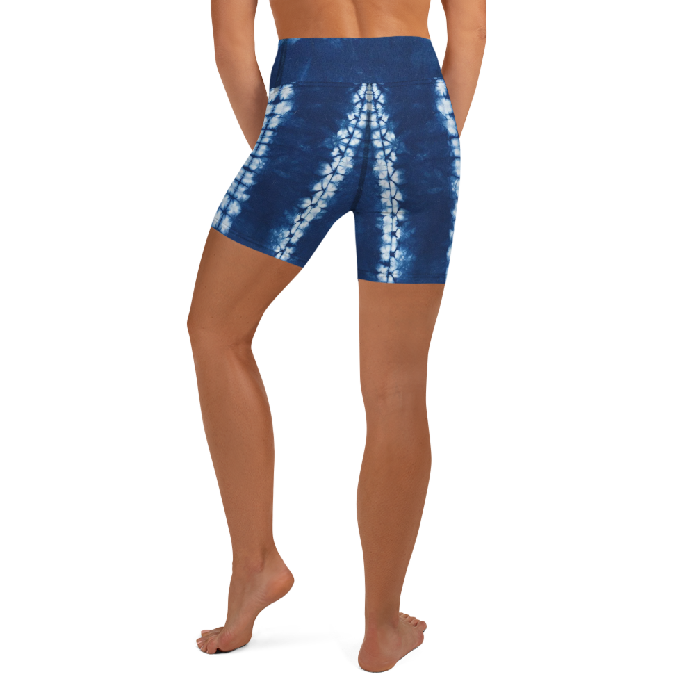 ROYAL ICONIC | Shibori Indigo Ink Tie Dye Biking Shorts SHIBORI 2