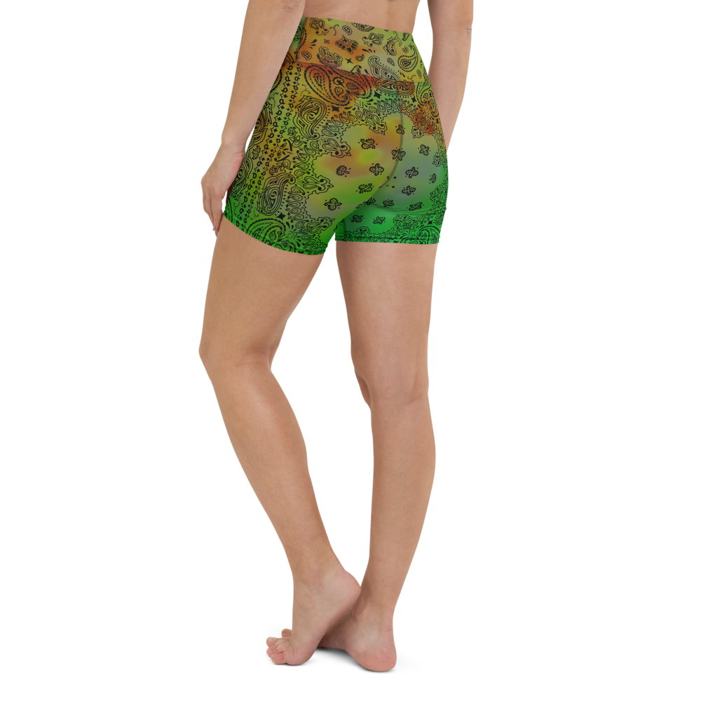 ROYAL ICONIC | OG Candy Bandana Tie Dye Paisley Cloud Dye Biking Shorts Set Alien Gator