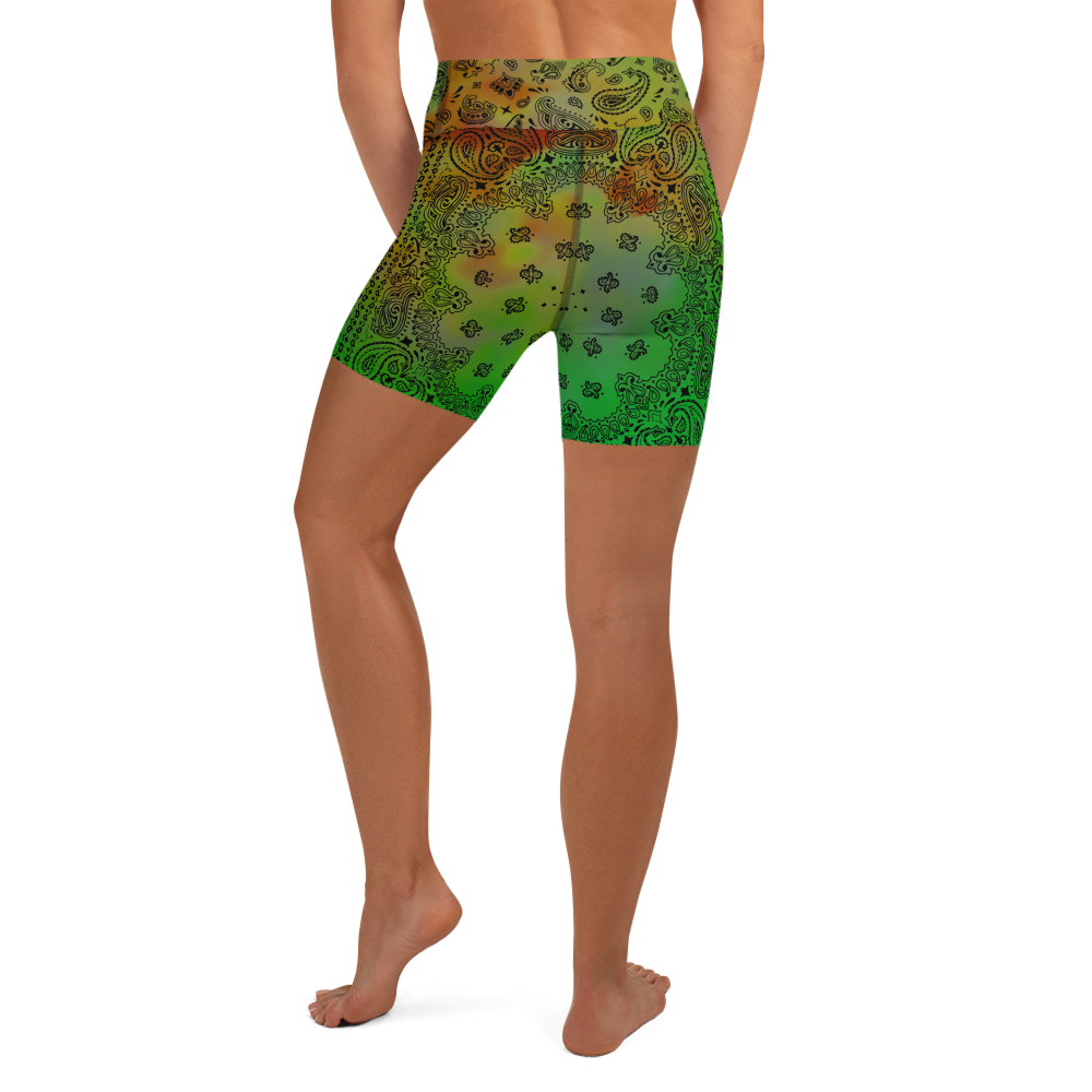 ROYAL ICONIC | OG Candy Bandana Tie Dye Paisley Cloud Dye Biking Shorts Set Alien Gator