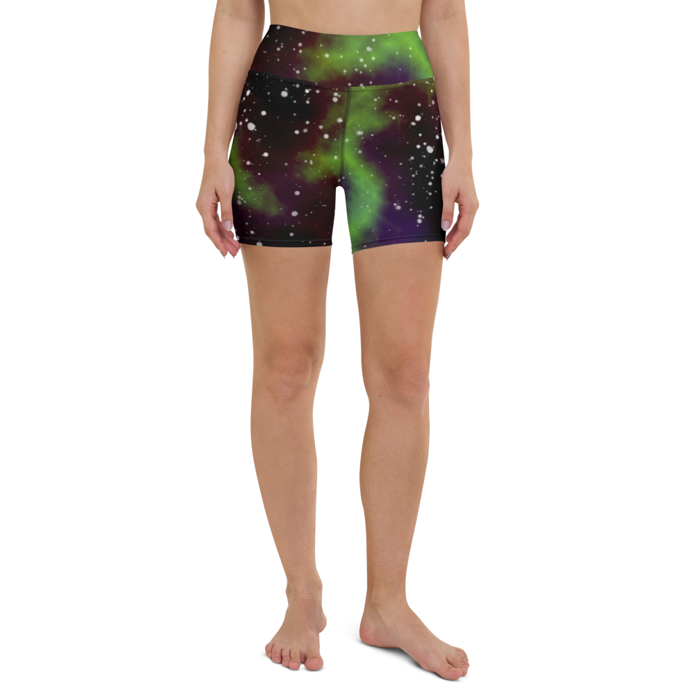 ROYAL ICONIC | Acid Wash Bleach Dye Galaxy Tie Dye Biking Shorts Billie Alien Neon Green