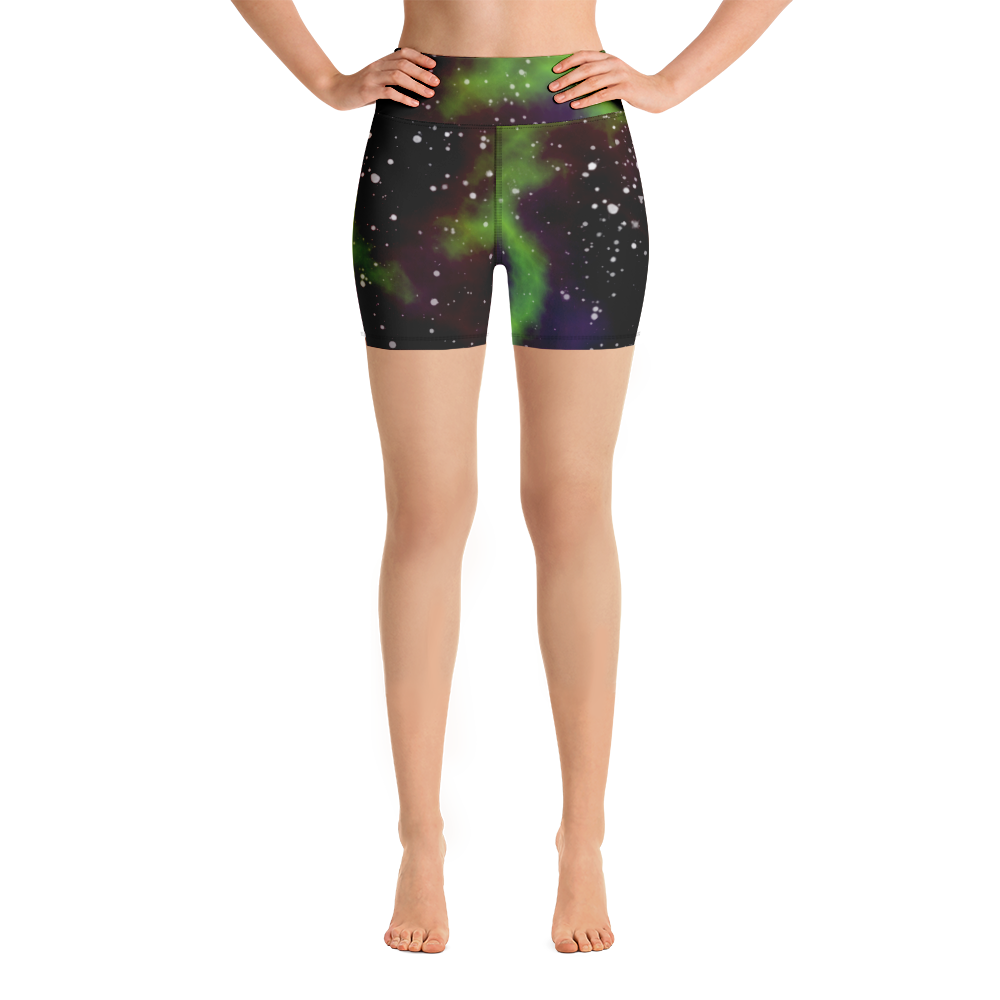 ROYAL ICONIC | Acid Wash Bleach Dye Galaxy Tie Dye Biking Shorts Billie Alien Neon Green