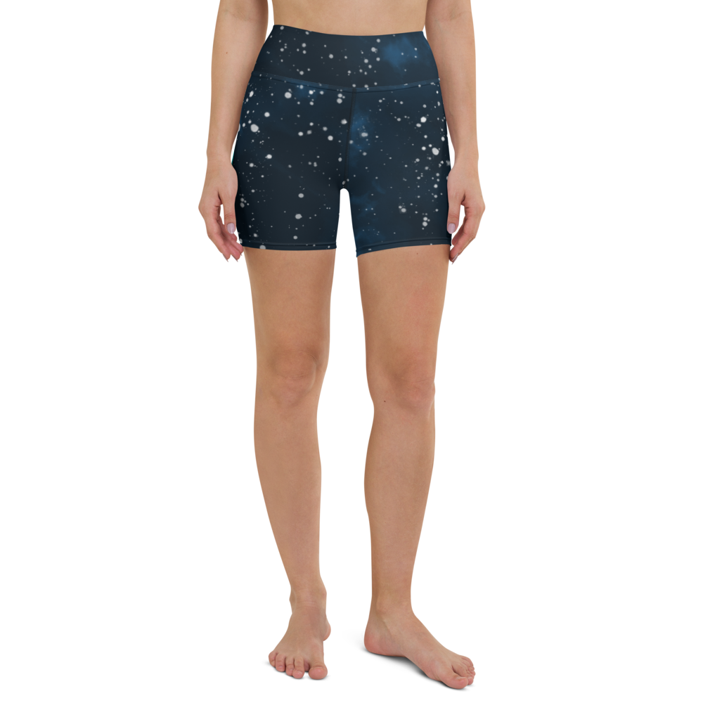 ROYAL ICONIC | Acid Wash Bleach Dye Galaxy Tie Dye Biking Shorts Malibu Side Stripe BLUE & Teal