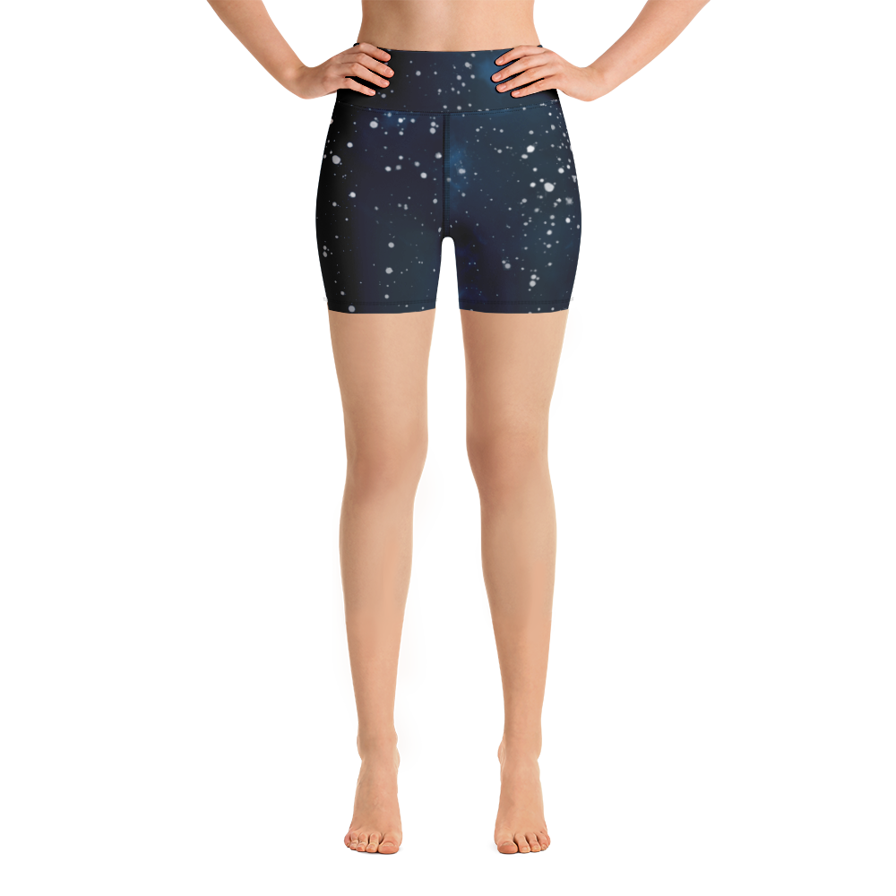 ROYAL ICONIC | Acid Wash Bleach Dye Galaxy Tie Dye Biking Shorts Malibu Side Stripe BLUE & Teal