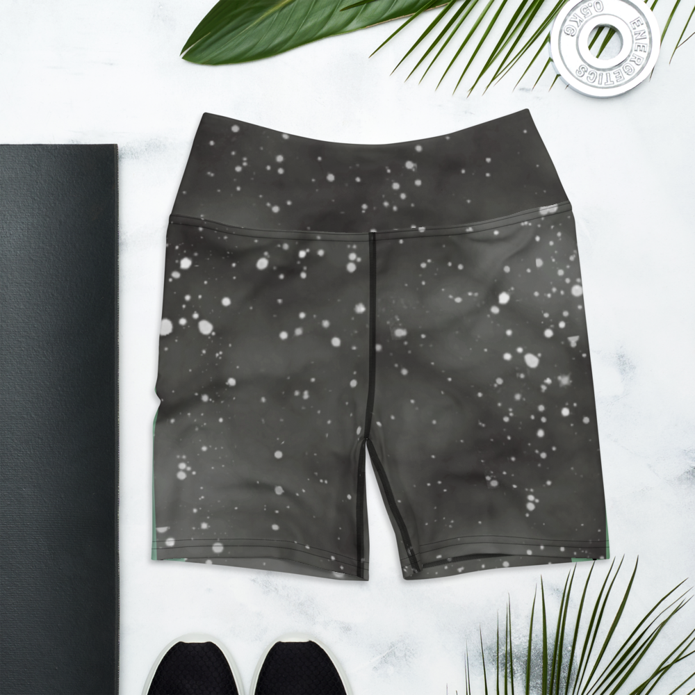 ROYAL ICONIC | Acid Wash Bleach Dye Galaxy Tie Dye Biking Shorts Malibu Side Stripe Seafoam Aether Grey Wash