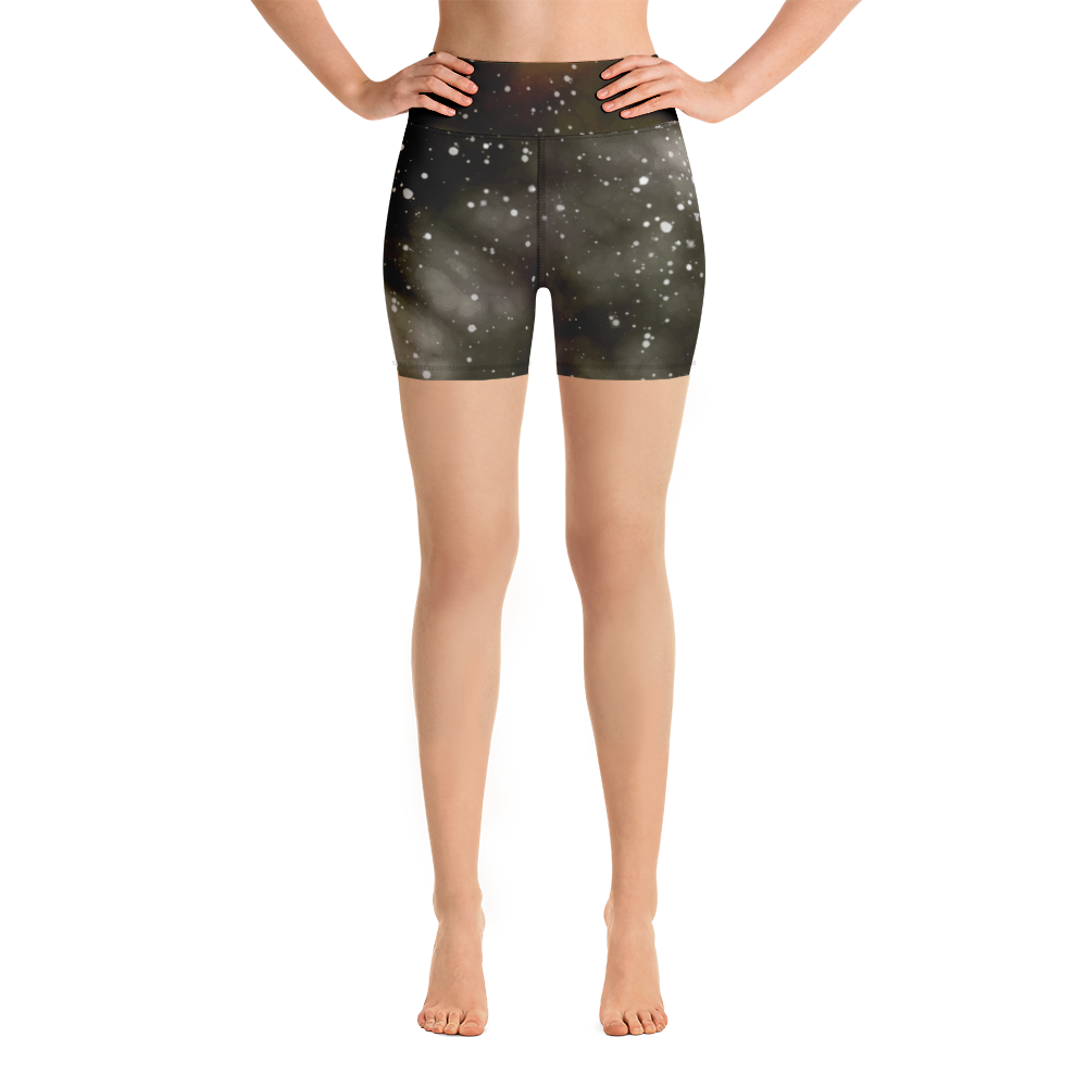 ROYAL ICONIC | Acid Wash Bleach Dye Galaxy Tie Dye Biking Shorts Malibu Side Stripe Ether Cloud Blk N' Wh Wash