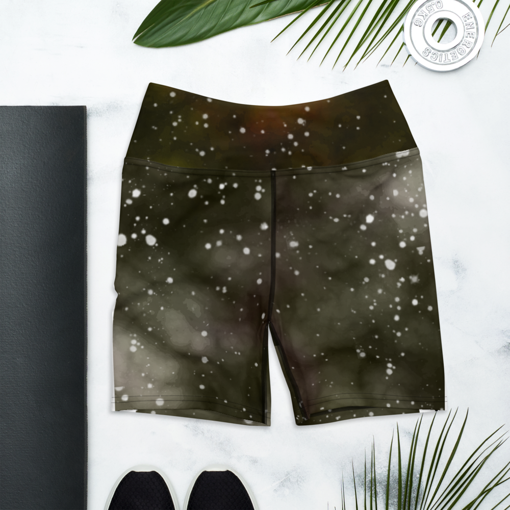 ROYAL ICONIC | Acid Wash Bleach Dye Galaxy Tie Dye Biking Shorts Malibu Side Stripe Ether Cloud Blk N' Wh Wash