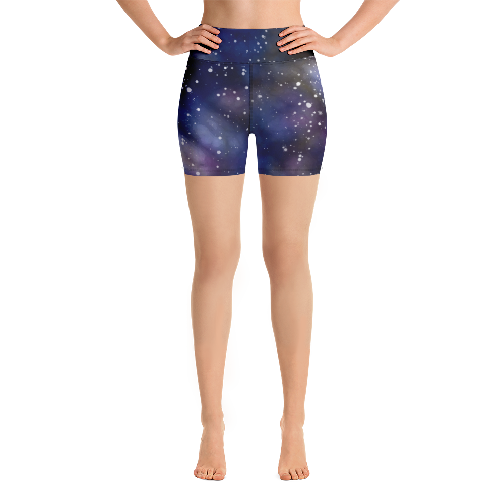ROYAL ICONIC | Acid Wash Bleach Dye Galaxy Tie Dye Biking Shorts Malibu Side Stripe Ether Cloud Royal Blue Purple N' Wh Wash