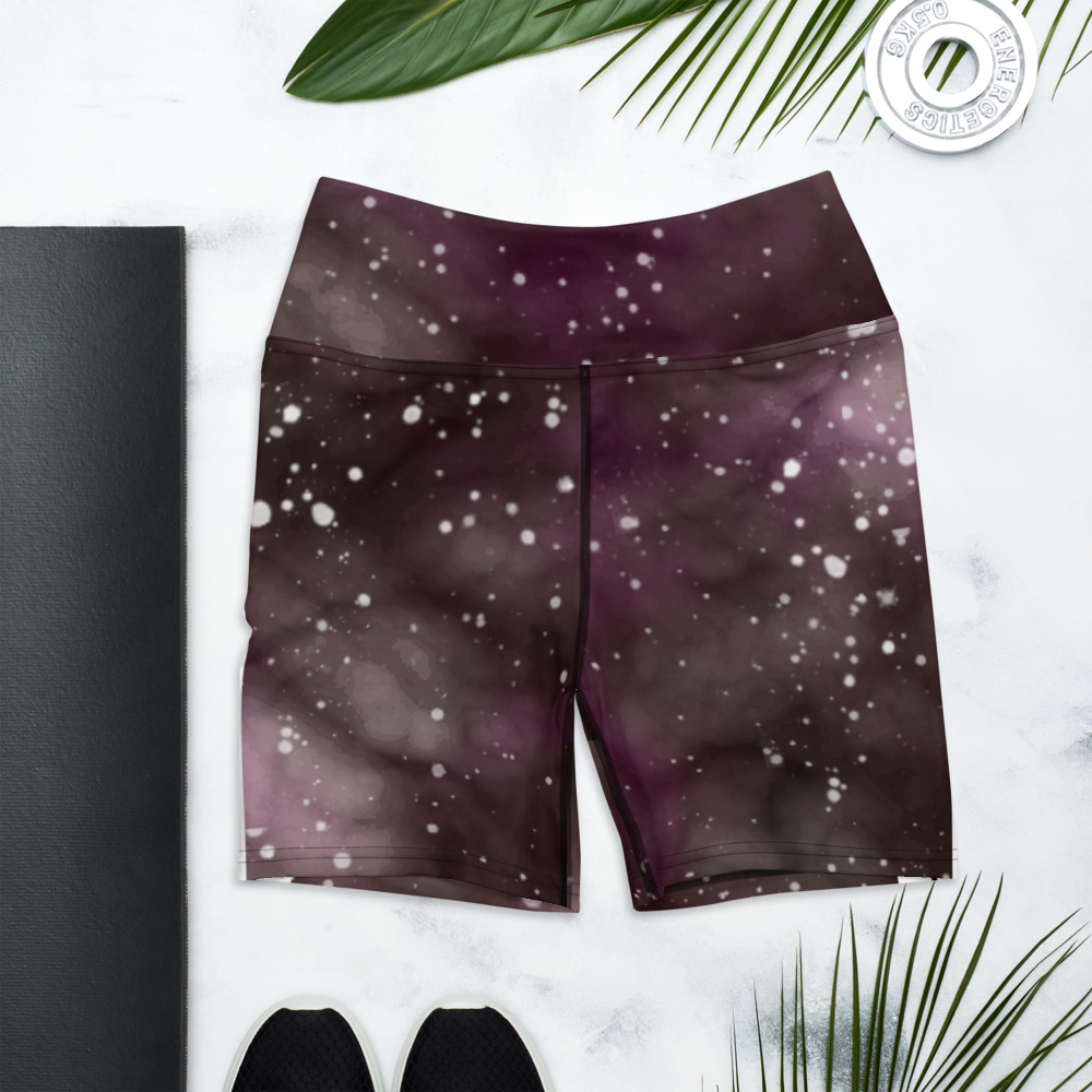 ROYAL ICONIC | Acid Wash Bleach Dye Galaxy Tie Dye Biking Shorts Malibu Side Stripe Ether Cloud Wine Maroon Wash