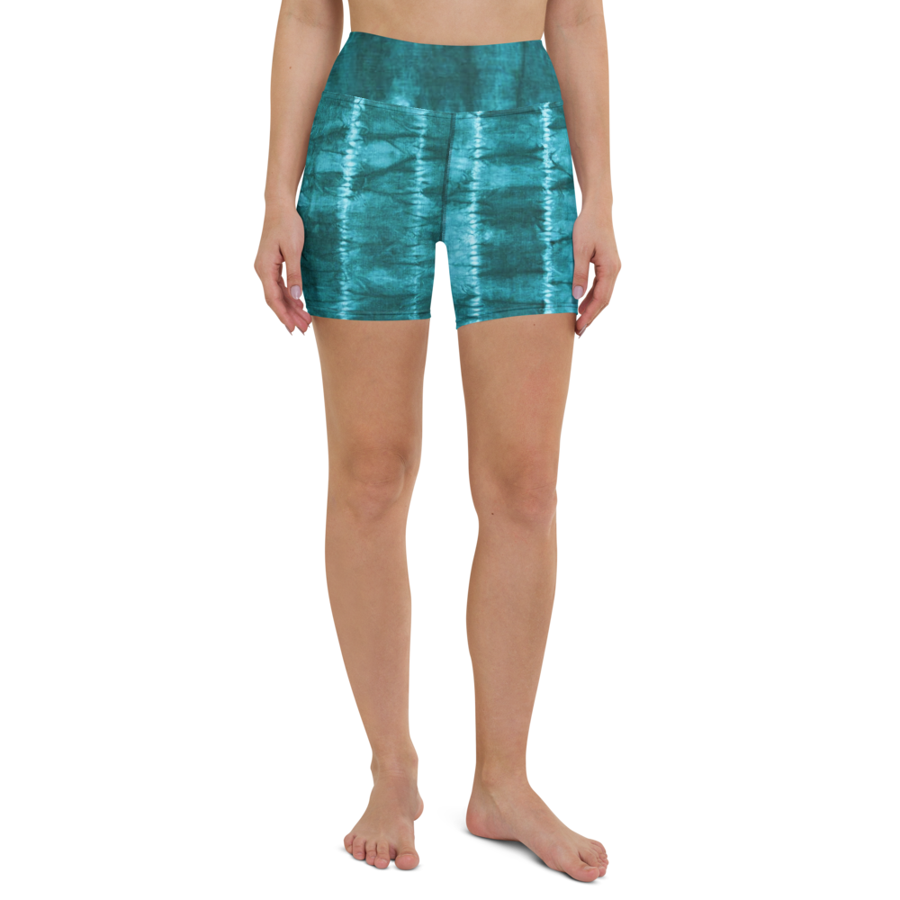 ROYAL ICONIC | Shibori Indigo Ink Tie Dye Biking Shorts SHIBORI 1