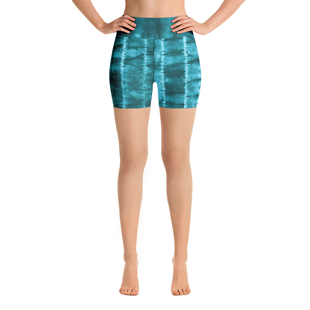 ROYAL ICONIC | Shibori Indigo Ink Tie Dye Biking Shorts SHIBORI 1