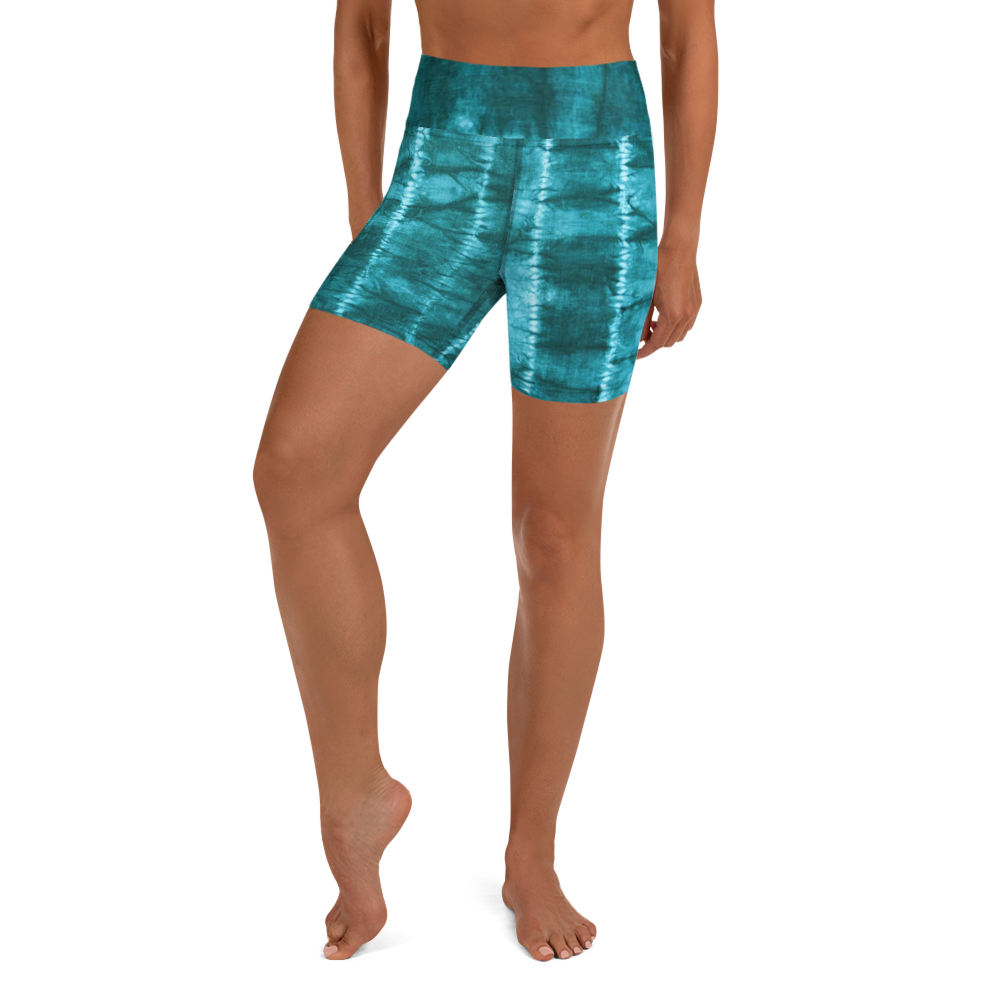 ROYAL ICONIC | Shibori Indigo Ink Tie Dye Biking Shorts SHIBORI 1
