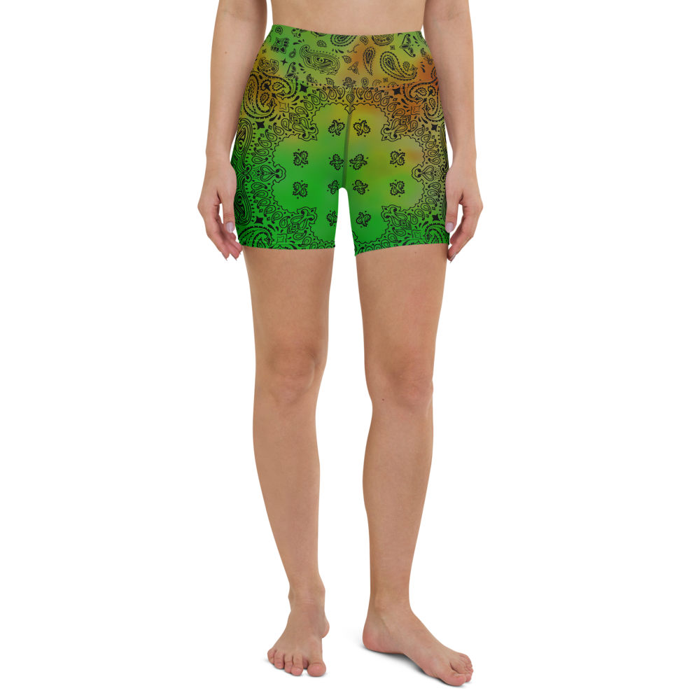 ROYAL ICONIC | OG Candy Bandana Tie Dye Paisley Cloud Dye Biking Shorts Set Alien Gator