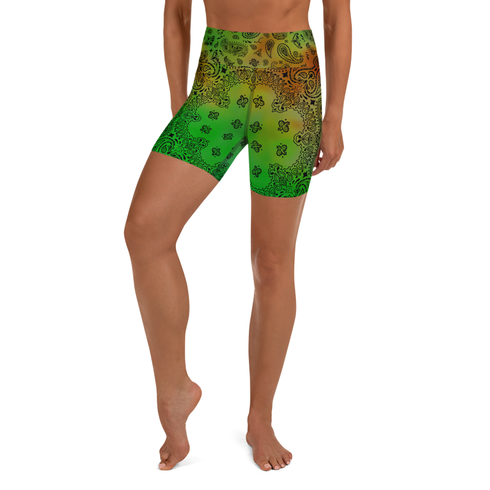 ROYAL ICONIC | OG Candy Bandana Tie Dye Paisley Cloud Dye Biking Shorts Set Alien Gator