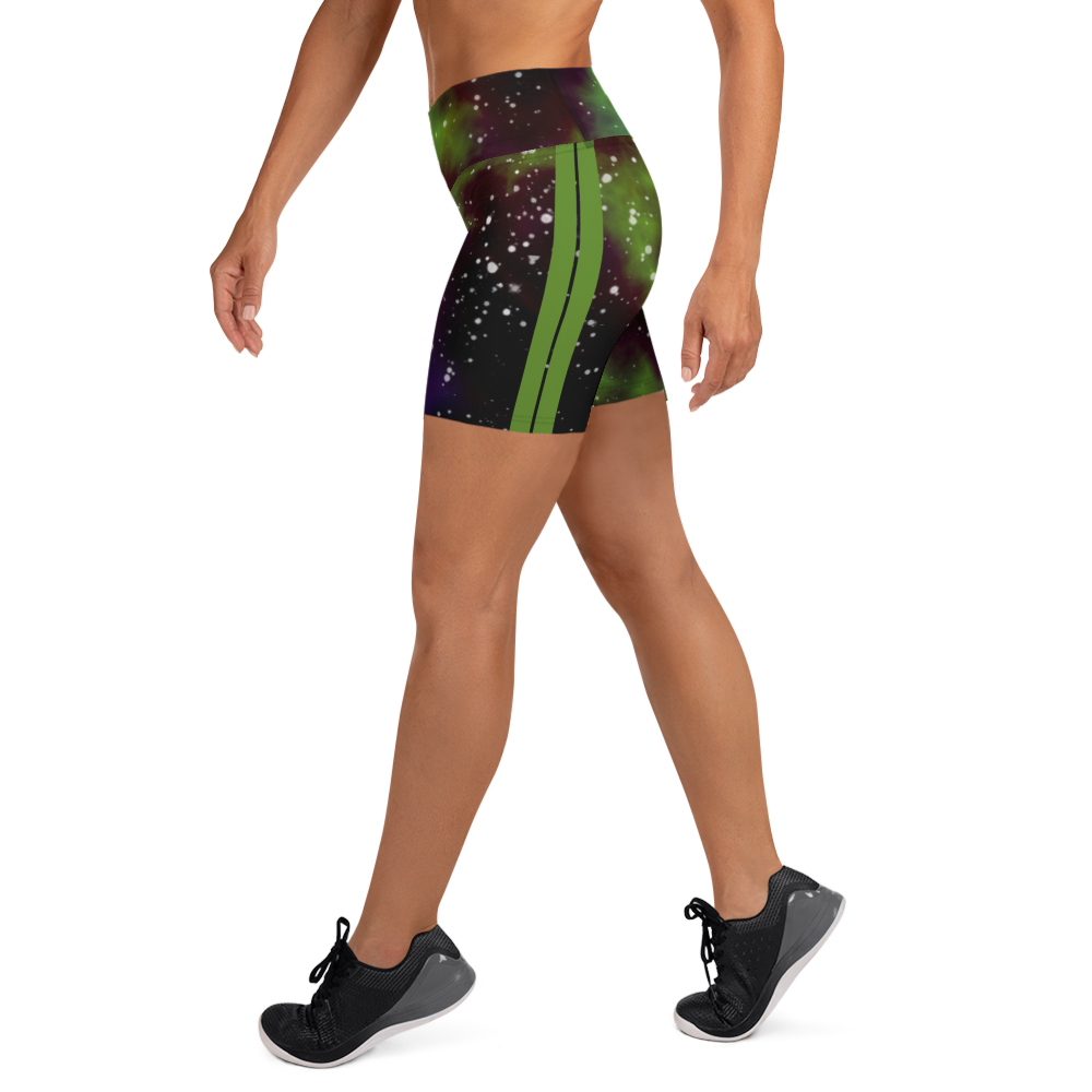 ROYAL ICONIC | Acid Wash Bleach Dye Galaxy Tie Dye Biking Shorts Billie Alien Neon Green