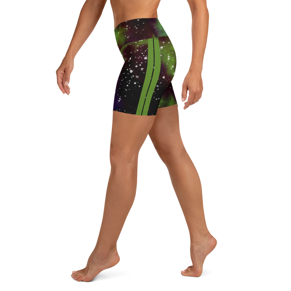 ROYAL ICONIC | Acid Wash Bleach Dye Galaxy Tie Dye Biking Shorts Billie Alien Neon Green