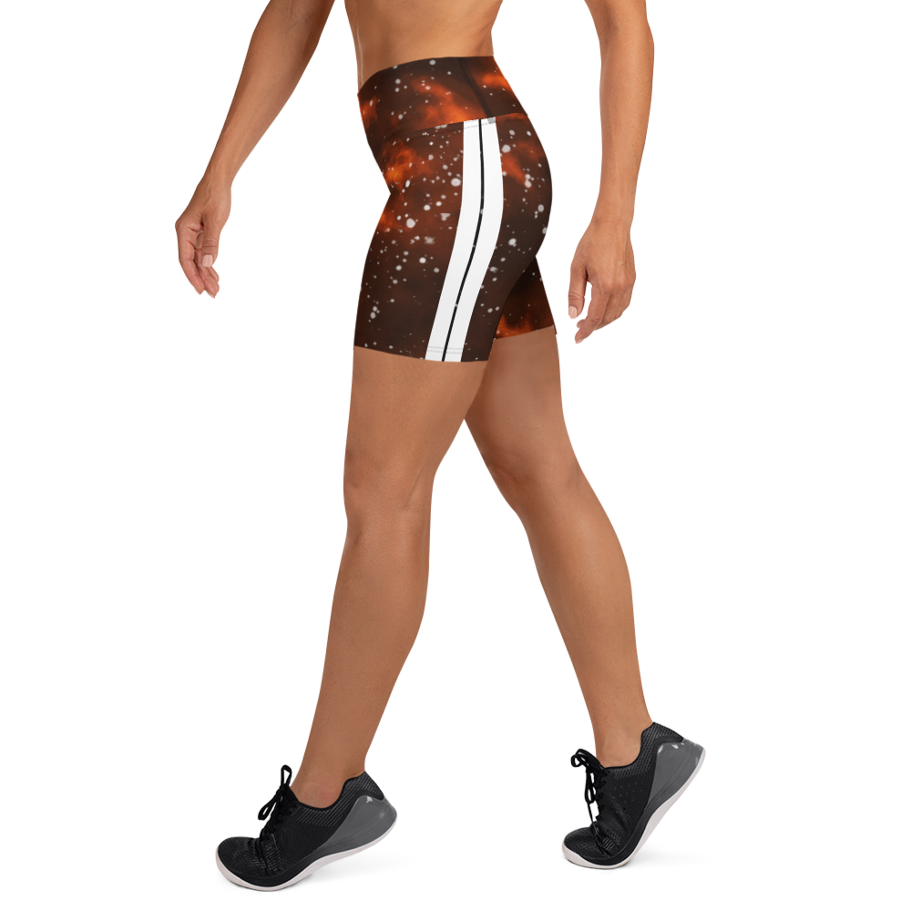 ROYAL ICONIC | Acid Wash Bleach Dye Galaxy Tie Dye Biking Shorts Malibu Side Stripe Custom Bleach