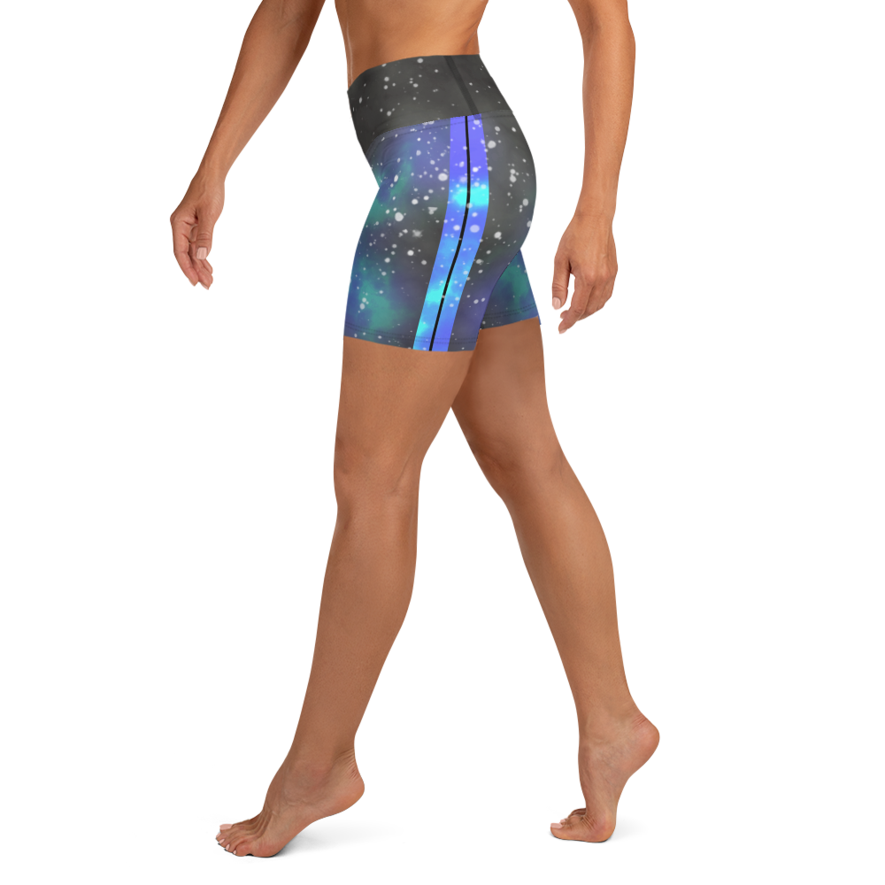 ROYAL ICONIC | Acid Wash Bleach Dye Galaxy Tie Dye Biking Shorts Malibu Side Stripe Mermaid Portals Aether Grey Wash
